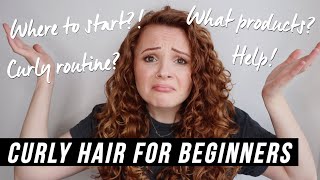 CURLY HAIR FOR BEGINNERS HOW TO START YOUR CURLY HAIR JOURNEY [upl. by Frayne]