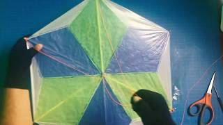 culebrina o barrilete de papel china al estilo de Acapulco How to make a tissue paper kite DIY [upl. by Fadiman]