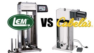 Sausage Stuffer Comparison LEM vs Cabelas [upl. by Eitsud]