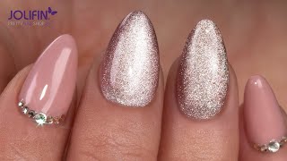 Nailart „Stabile Nagelverlängerung“ mit Jolifin LAVENI Shellac RubberGel  makeup  Tutorial [upl. by Cash]