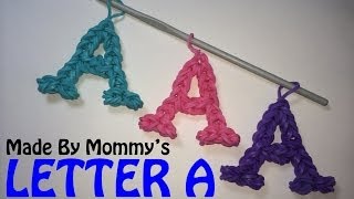 Letter A Charm Without the Rainbow Loom [upl. by Schweiker]