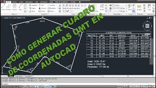 COMO SACAR COORDENADAS EN AUTOCAD  FACIL [upl. by Perkoff]