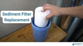 SpringWell Water Sediment Filter Replacement [upl. by Iron]