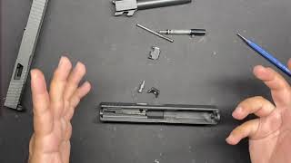 Glock 19 17  slide takedown disassembly and reassembly [upl. by Percy]