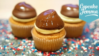 Boston Cream Pie Cupcakes AND Crème Pâtissière Recipe  Cupcake Jemma [upl. by Zemaj]