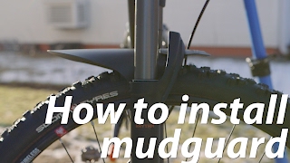 How to install mountain bike mudguard [upl. by Soloma]