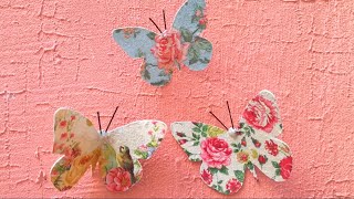 4 IDEAS PARA HACER MARIPOSAS COMPILACION [upl. by Weissmann]