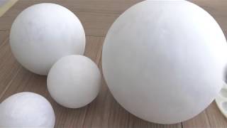 Como hacer Esferas para cualquier proyectoHow to make paper mache spheres [upl. by Urias]