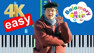 CBeebies  Balamory Theme Song EASY Piano Tutorial [upl. by Ignatz192]