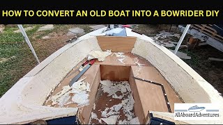 Boat conversion into Bowrider [upl. by Itteb]