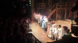 Hamilton Cast Takes First Broadway Bows [upl. by Granville]