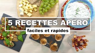 5 recettes amusebouches faciles et express à tester [upl. by Yelruc173]