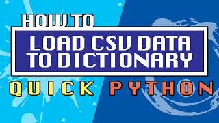 How to Read CSV Data in Dictionary Format Using DictReader  Quick Python Tutorial [upl. by Graaf]