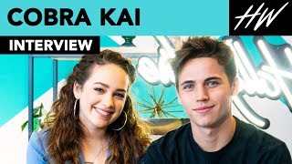 quotCobra Kaiquot Tanner Buchanan amp Mary Mouser Reveal CRAZY Training Schedule For Season 2  Hollywire [upl. by Aicilegna]