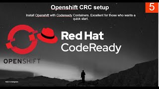 Openshift CRC Installation  Openshift Complete Tutorial  openshift crc [upl. by Elspeth]