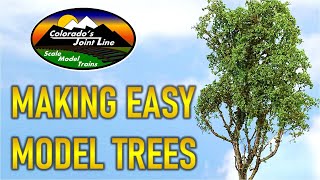 How to Make Easy Super Realistic Trees for Model Train Layouts Wargamming amp Dioramas [upl. by Dolhenty]