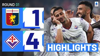 GenoaFiorentina 14  Viola Score Four Goals amp Highlights  Serie A 202324 [upl. by Publias]