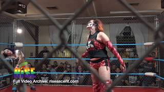 Steel Cage Match  Delilah Doom vs Rosemary Womens Wrestling from RISE 6  BRUTALITY [upl. by Prisca]