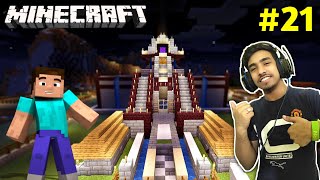 I REBUILD MY CASTLE  MINECRAFT GAMEPLAY 21 [upl. by Anaitsirk]