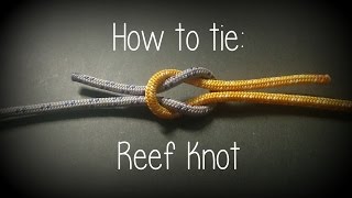 How to tie a Reef Knot [upl. by Rowney]