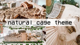 HAMSTER CAGE MAKEOVER  HAUL  natural theme [upl. by Gruber297]