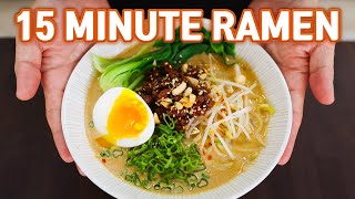 15 Minute Authentic RAMEN at Home Easy TANTANMEN [upl. by Sager282]