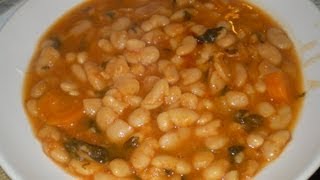 How to Make Traditional Greek Bean Soup Fasolada  Recipe [upl. by Encratis295]