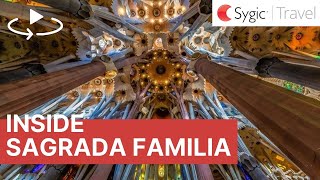 360 video Sagrada Familia Interior Barcelona Spain [upl. by Tessil]