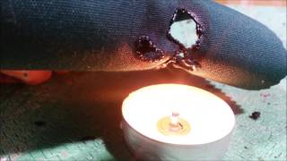 Testing Fire Retardant Fabrics and Liquid Spray [upl. by Kcid725]