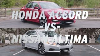 Honda Accord vs Nissan Altima  AutoNation [upl. by Eceinert]