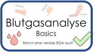 Blutgasanalyse BGA Basics  Überblick arteriell venös kapillär  Teil 1 [upl. by Glorianna156]