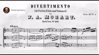 Mozart  Divertimento for String Trio K 563 1788 [upl. by Fayina]