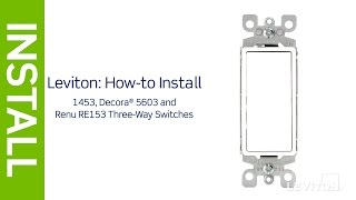 How to wire a 3Way Light Switch  Leviton [upl. by Haikezeh]