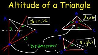 How to Draw Altitudes of a Triangle amp Orthocenter [upl. by Farra]