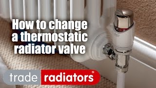 How To Change a Thermostatic Radiator Valve [upl. by Eilitan]