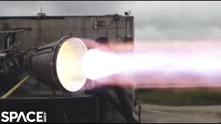 SpaceX Starships Raptor vacuum engine testfired in Texas [upl. by Amor992]