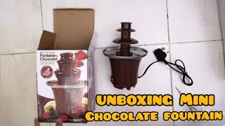 UNBOXING  MINI CHOCOLATE FOUNTAIN from AMAZON [upl. by Whang361]