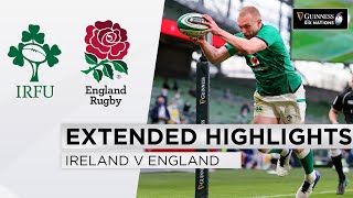 Ireland v England  EXTENDED Highlights  Victory in Standers Last Test  2021 Guinness Six Nations [upl. by Ydnal794]