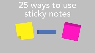 25 ways to use sticky notes [upl. by Brinna829]