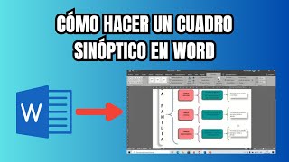 Cómo hacer un cuadro sinóptico en Word [upl. by Erlina]