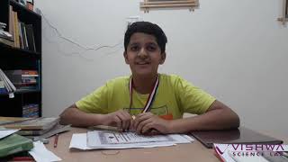 Dr Homi Bhabha Balvaidnyanik Exam  Silver Medalist student Aurangabad Region  Anshuman Jadhav [upl. by Sams]