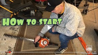 How to start Stihl HS 45 Hedge Trimmer [upl. by Beattie]