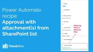 Creating Approvals with attachments from SharePoint List  Power Automate Recipe [upl. by Lyons943]