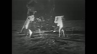 Apollo 11 Moonwalk 20 July 1969  restored footage [upl. by Scevour]