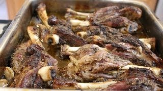 Roasted Lamb Shanks Greek Style [upl. by Mcferren]