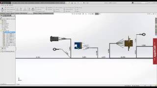 SolidWorks Electrical Harnesses design [upl. by Atsocal]