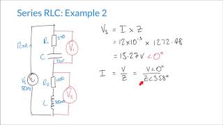 Calculating Voltages in Complex Series RLC Circuits [upl. by Jenei]