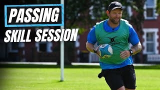 12 Min Individual Skill Session  rugbybricks  1m Box Rugby Passing  Peter Breen [upl. by Deering]