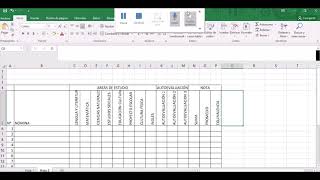 Cómo hacer cuadro de notas en Excel [upl. by Opalina552]