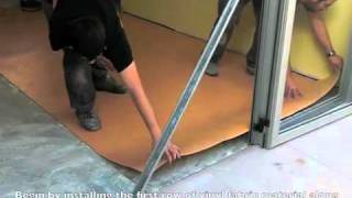 How to Install Linoleum Flooring [upl. by Ahtnahc]